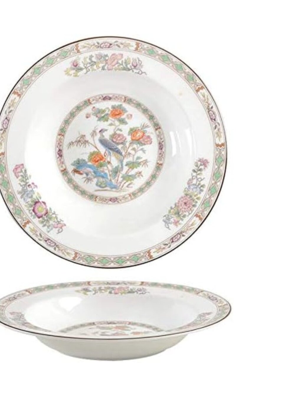 Wedgwood Kutani Crane Rim Soup Bowl